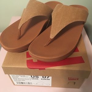 Fit Flops Lulu Thong, beige shimmer